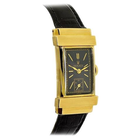 vintage rolex tank|rectangular rolex tank watch.